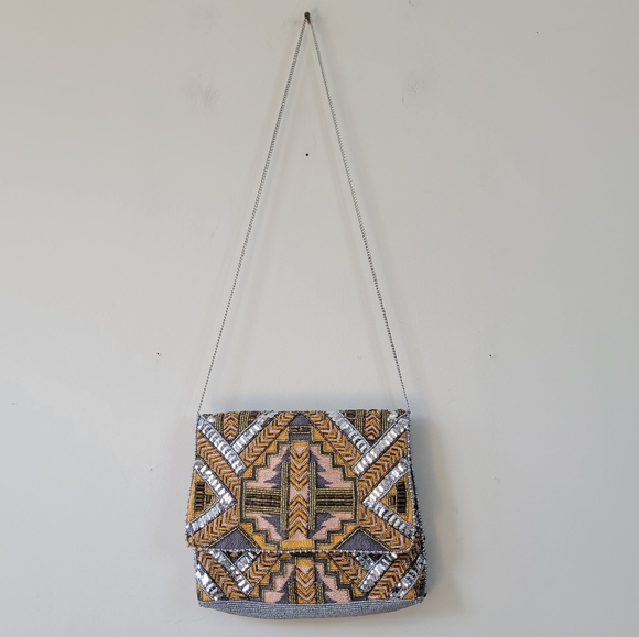 From St Xavier Beaded Crossbody Bag Purse - Picture 2 of 9